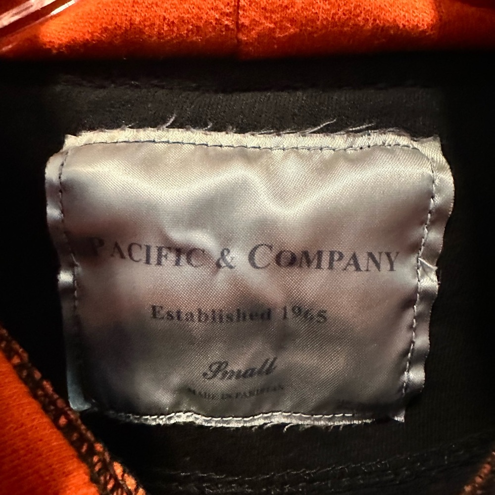 Woman’s S Jagermeister Black Pullover Hoodie with Orange Accents - Picture 4 of 8